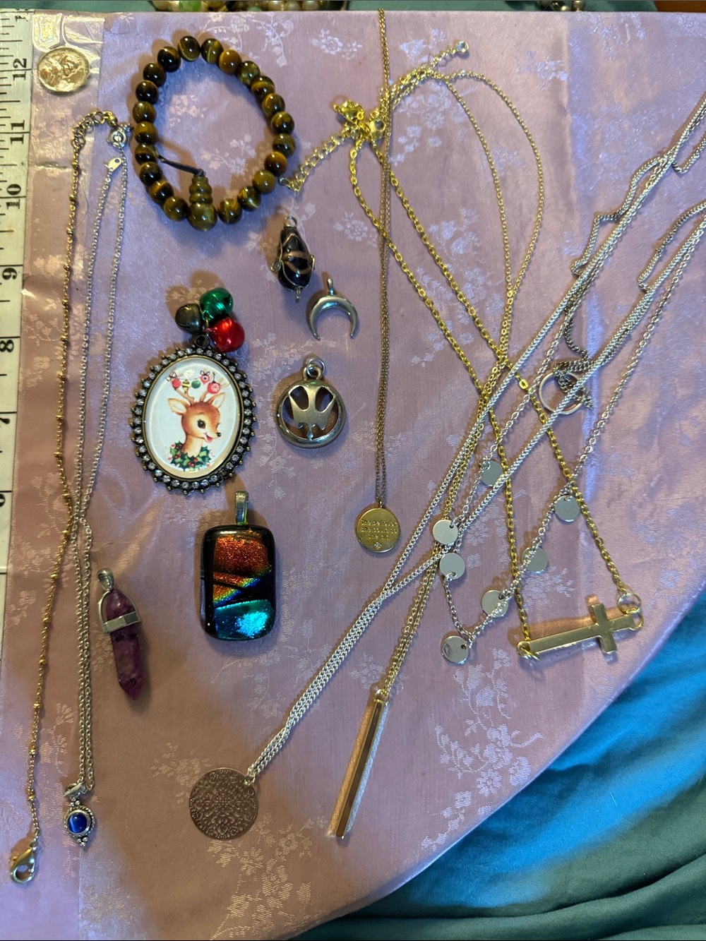 Assorted Women’s Mixed Metal and Bead Necklace Collection - Multicolor